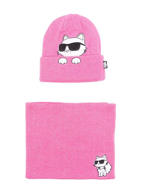 Set bambina papalina e collo Karl Lagerfeld Kids | Z3033346A